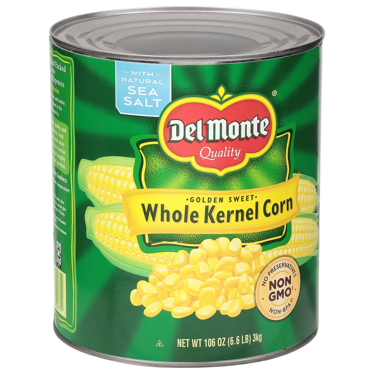 slide 7 of 9, Del Monte Whole Golden Sweet Kernel Corn 106 oz, 106 oz