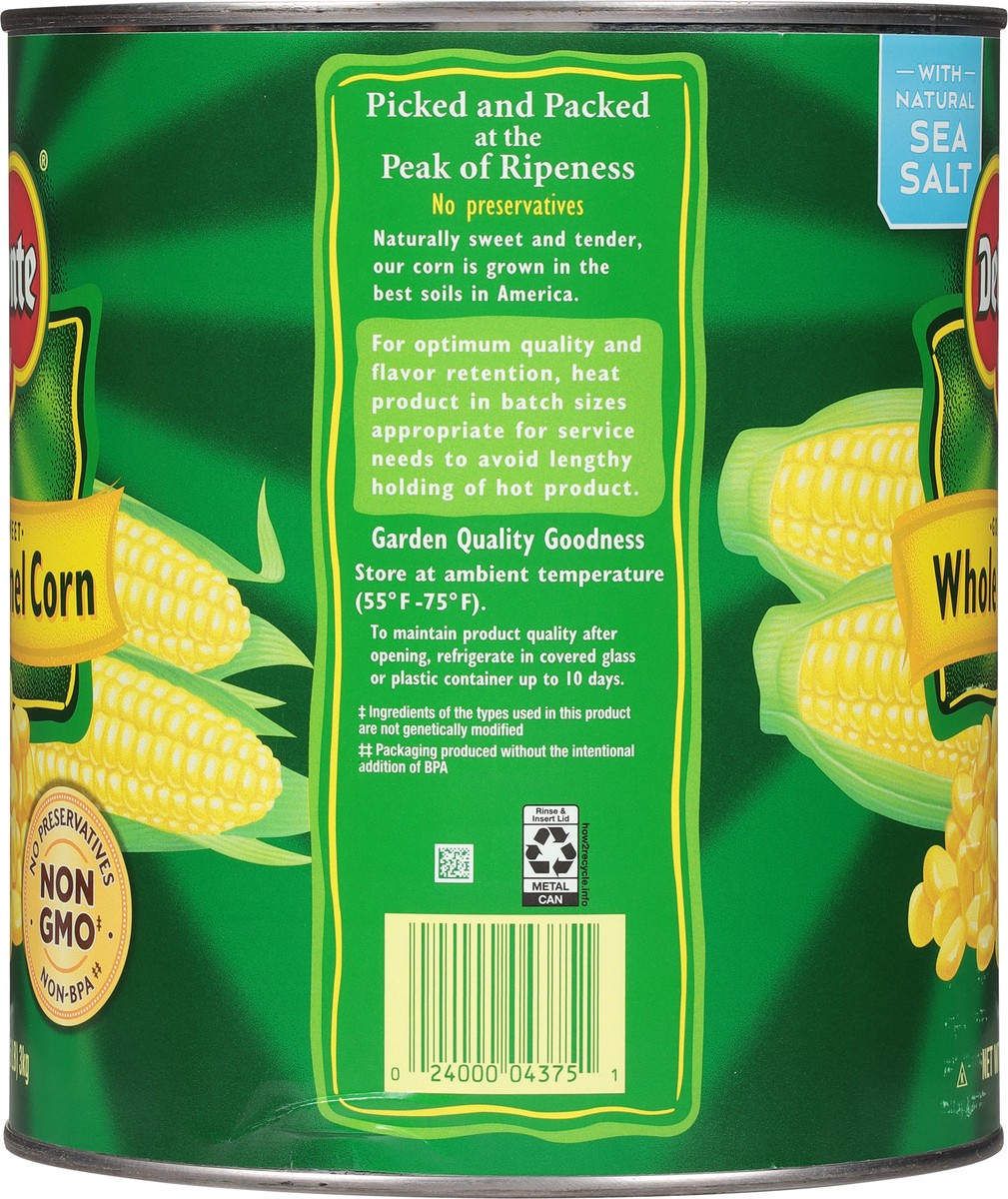 slide 3 of 9, Del Monte Whole Golden Sweet Kernel Corn 106 oz, 106 oz