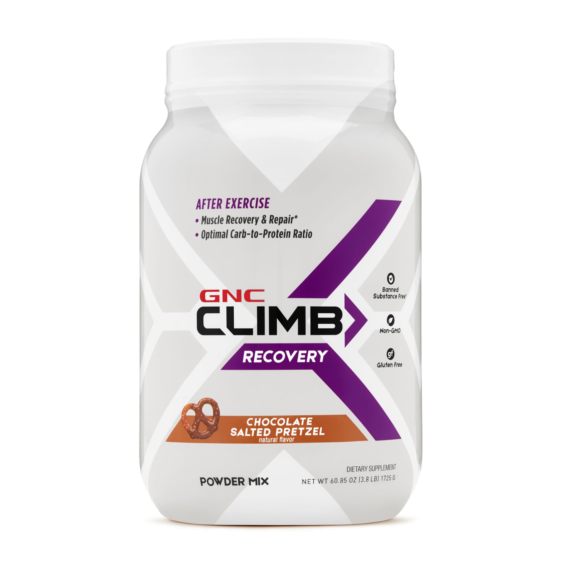 slide 1 of 1, GNC Climb Recovery - Chocolate Salted Pretzel, 1 ct