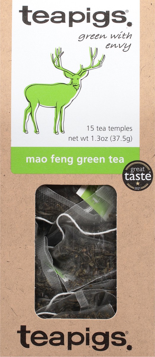 slide 10 of 14, teapigs Mao Feng Green Tea 15 - 2.5 g Tea Temples, 15 ct