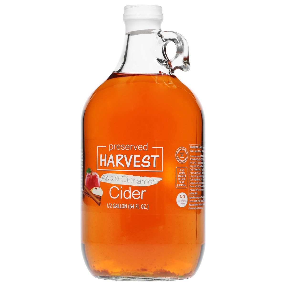 slide 3 of 12, Preserved Harvest Apple Cinnamon Cider 0.5 gal, 1/2 gal