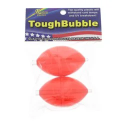 Rainbow Plastics Tough Bubbles Fluorescent Red Float