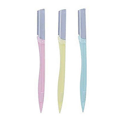 slide 1 of 1, The Crème Shop The Crme Shop Eyebrow Razors 3 pk, 1 ct