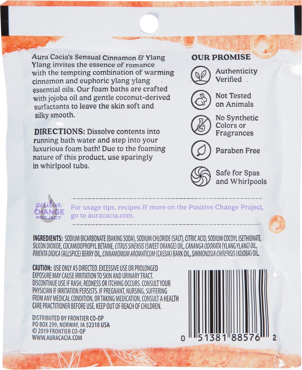 slide 2 of 12, Aura Cacia Sensual Aromatherapy Cinnamon & Ylang Ylang Foam Bath 2.5 oz, 2.5 oz