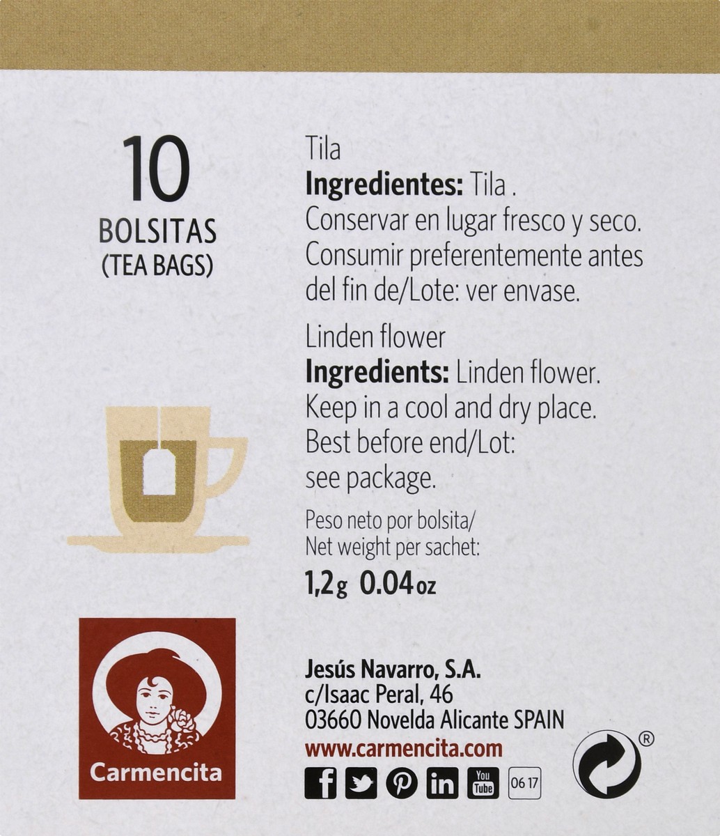 slide 7 of 12, Carmencita Linden Flower Tea - 10 ct, 10 ct