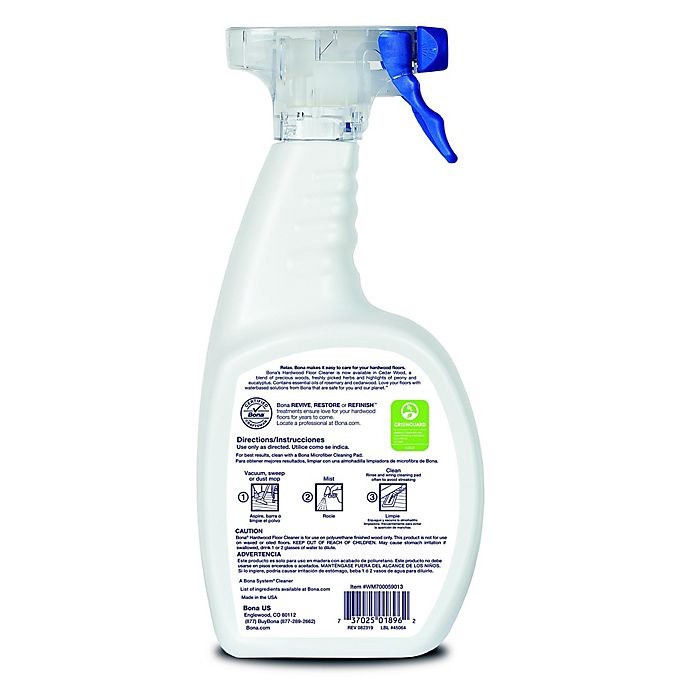 slide 2 of 2, Bona Hardwood Floor Cleaner Spray with Cedar Wood 36 Fl Oz, 36 fl oz