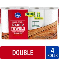 Kroger Rugged + Reliable Paper Towels Double Rolls