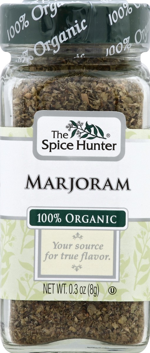 slide 2 of 2, Spice Hunter Marjoram, 100% Organic, 0.3 oz