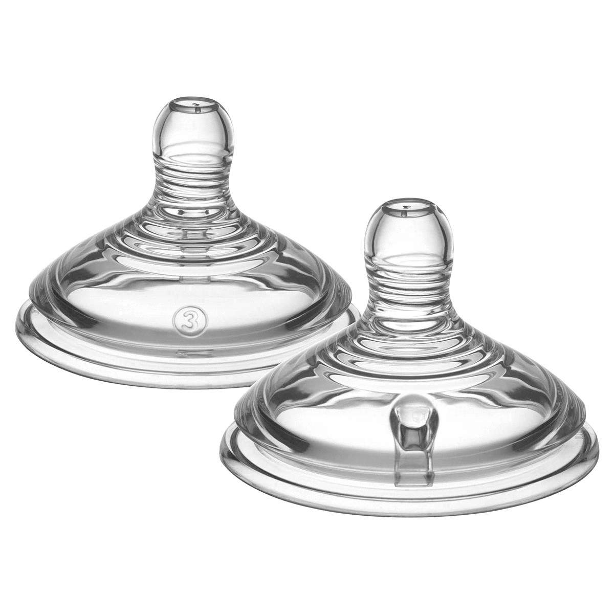 slide 3 of 3, Tommee Tippee Closer To Nature Fast Flow Baby Bottle Nipples - 2pk, 2 ct