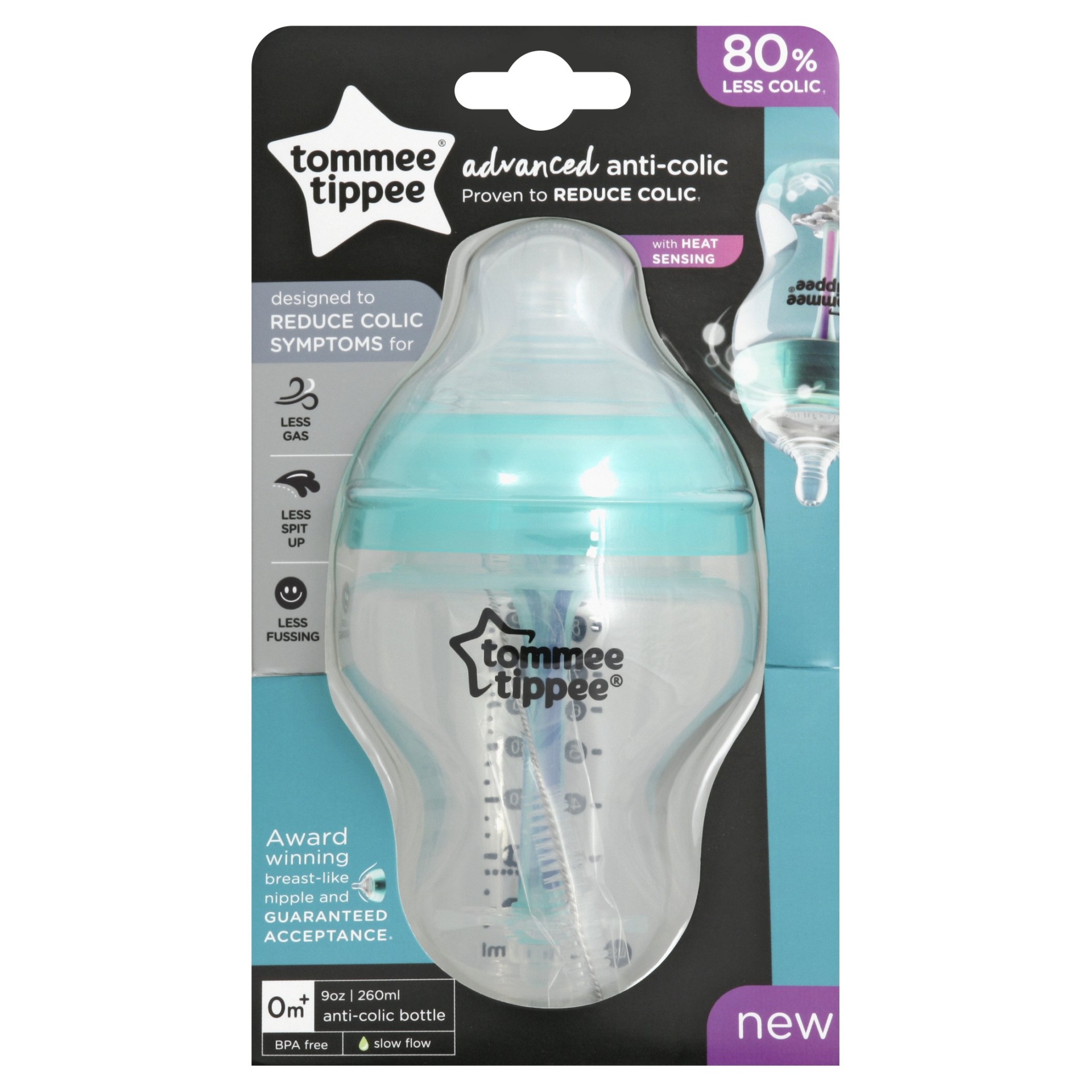 slide 1 of 8, Tommee Tippee Advanced Anti-Colic Bottle, 9 oz