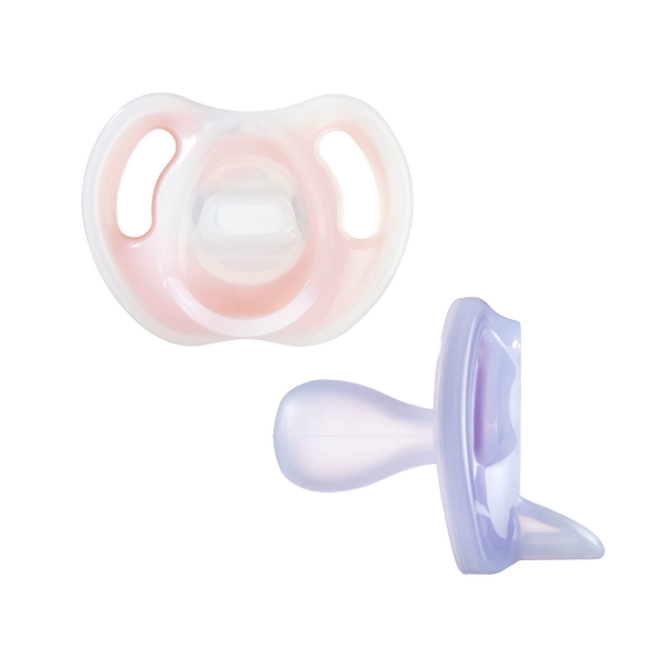 slide 4 of 5, Tommee Tippee Ultra Light Pacifier Pink/Purple, 2 ct