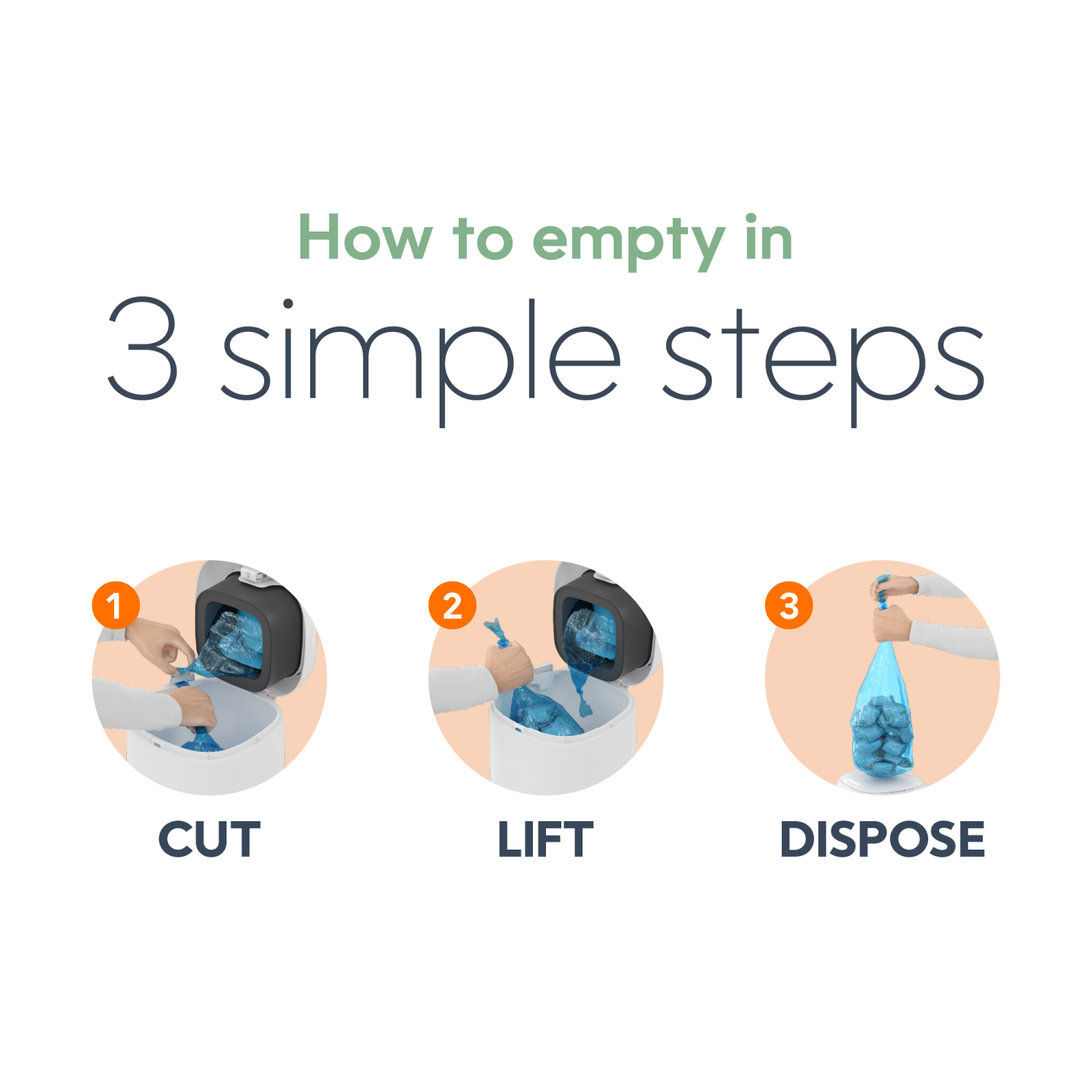 slide 3 of 8, Diaper Genie Classic Diaper Disposable System 1 ea, 1 ct