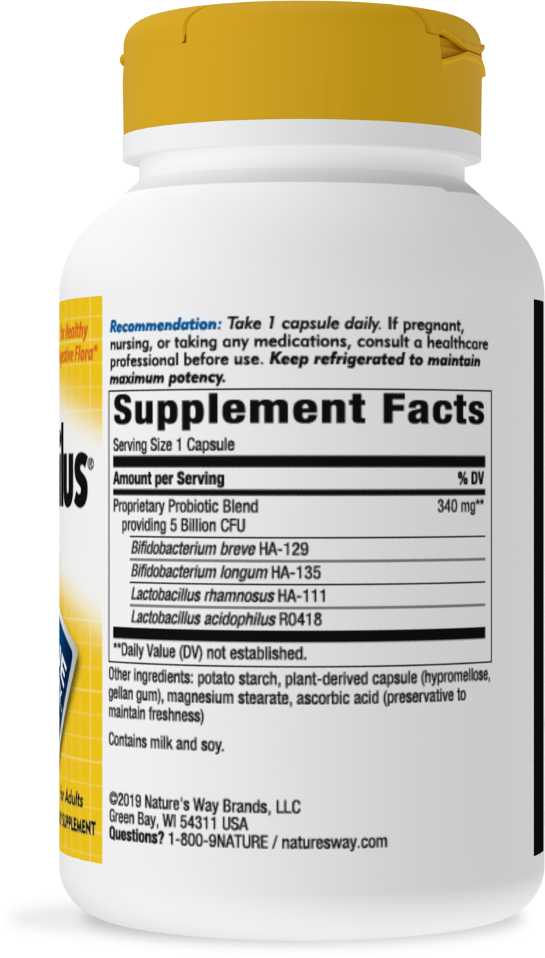 slide 2 of 4, Primadophilus Bifidus 5 Billion 180 Capsules, 180 ct