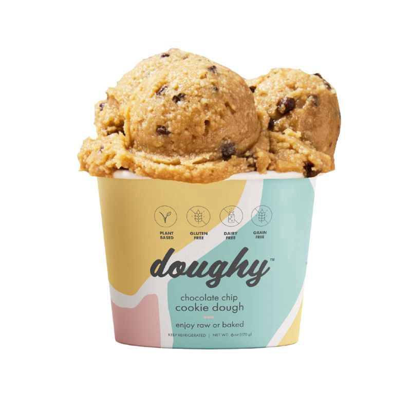 slide 1 of 2, Doughy Gluten Free Chocolate Chip Cookie Dough - 6oz, 6 oz