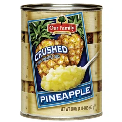 Our Family Crushed Pineapple In 100% Pineapple Juice