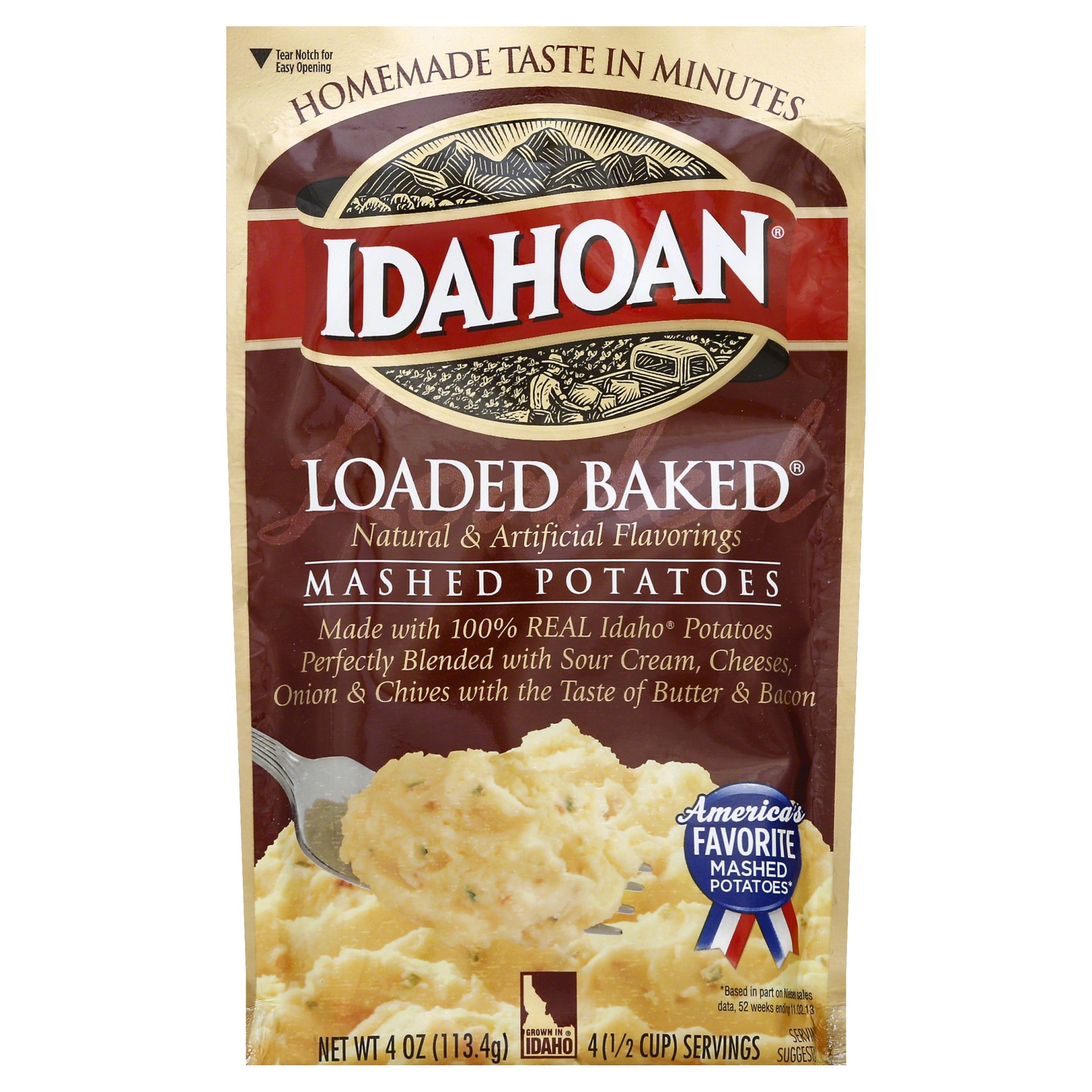 Idahoan Loaded Baked Mashed Potatoes 4 Oz | Shipt