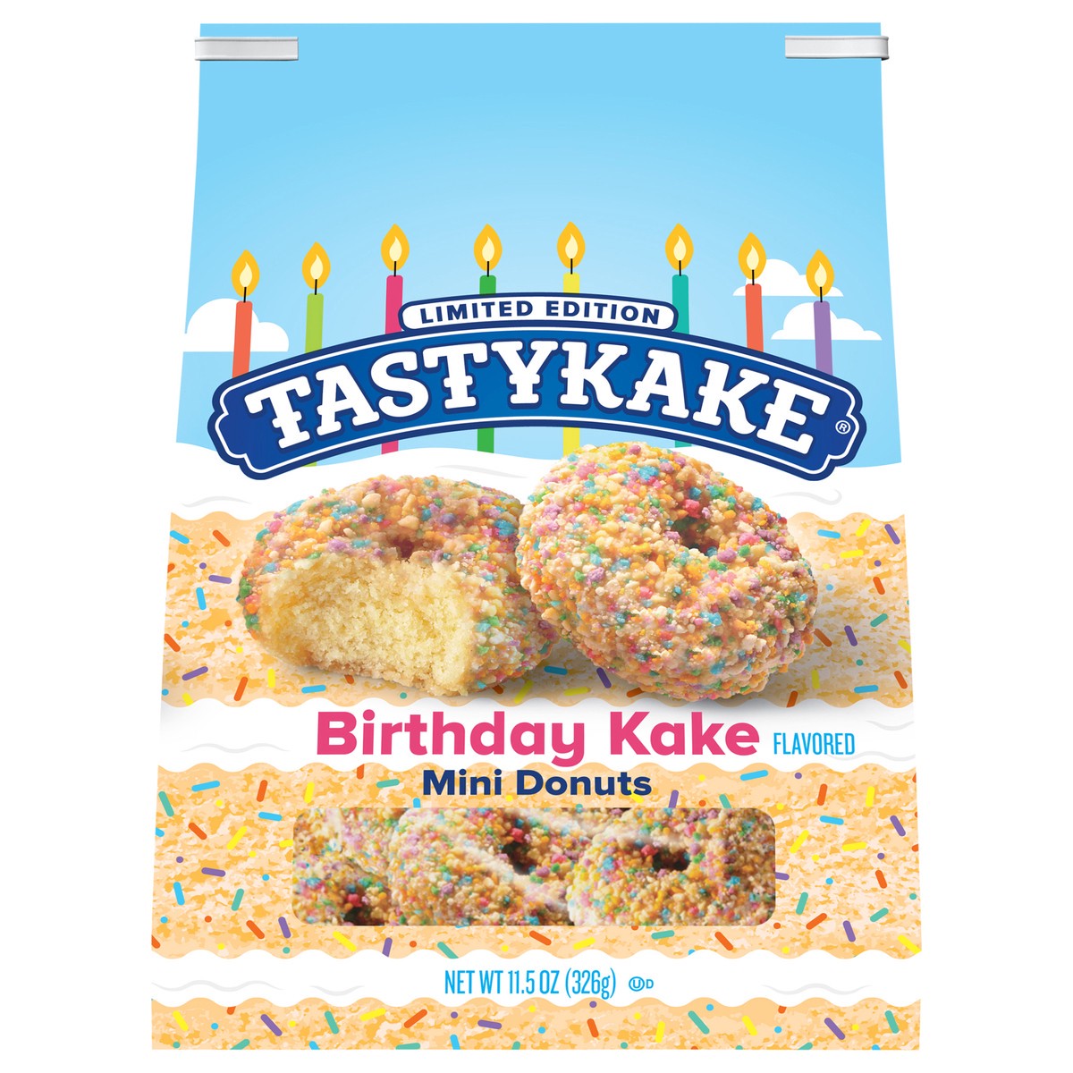 slide 1 of 9, Tastykake Birthday Kake Bag Don 10 Oz, 11.5 oz