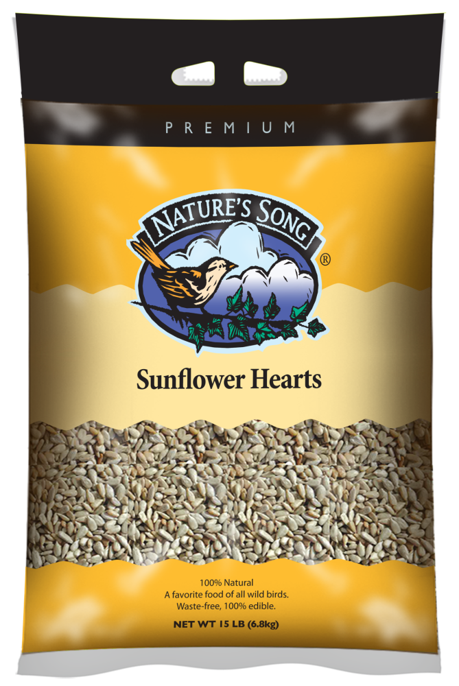 slide 1 of 1, Nature's Song Premium Sunflower Hearts, 15 lb