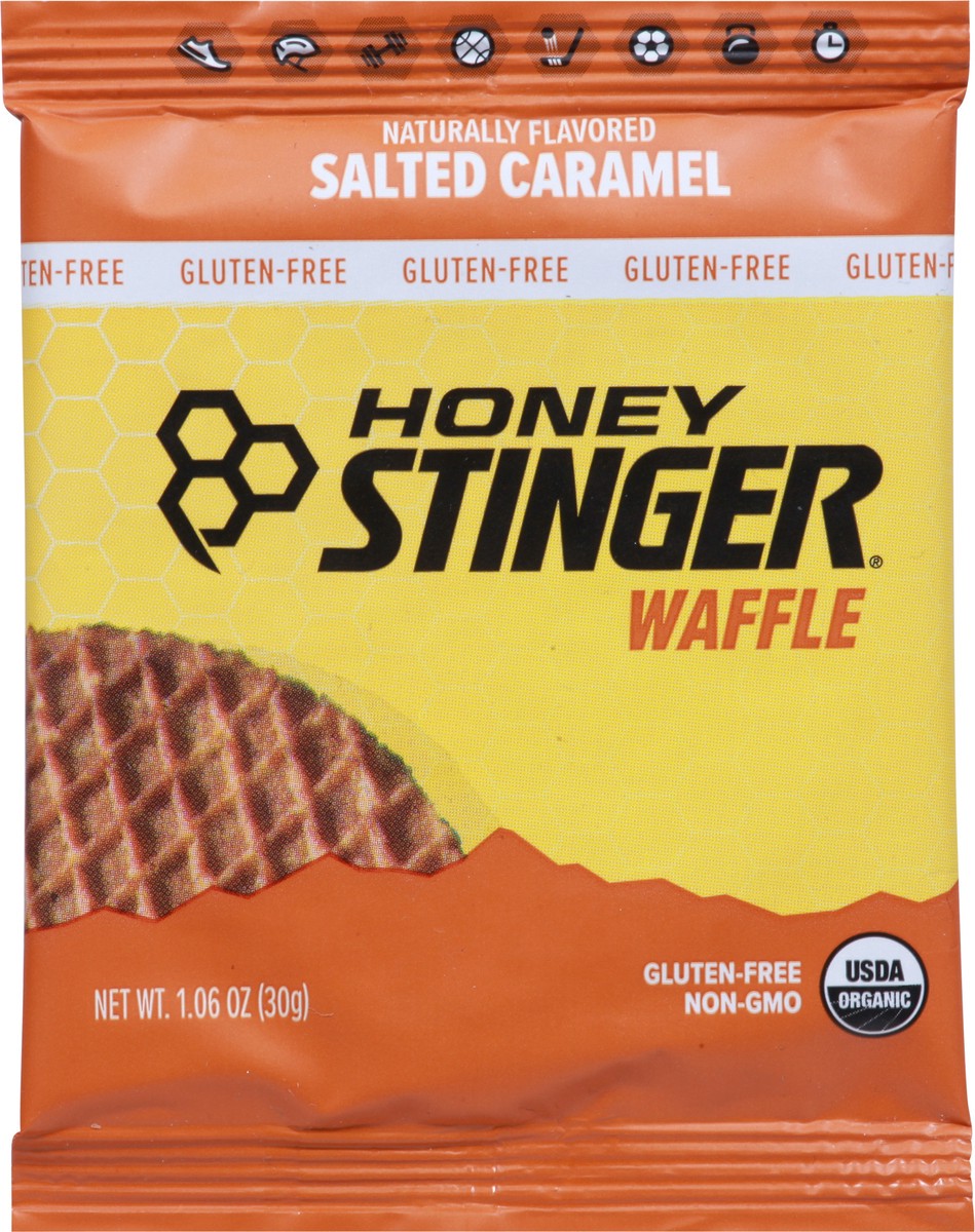 slide 6 of 9, Honey Stinger Salted Caramel Gluten Free Waffle, 1.06 oz