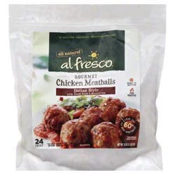 Al Fresco Gourmet Italian Style Chicken Meatballs 18 oz