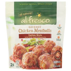 Al Fresco Gourmet Italian Style Chicken Meatballs 18 oz