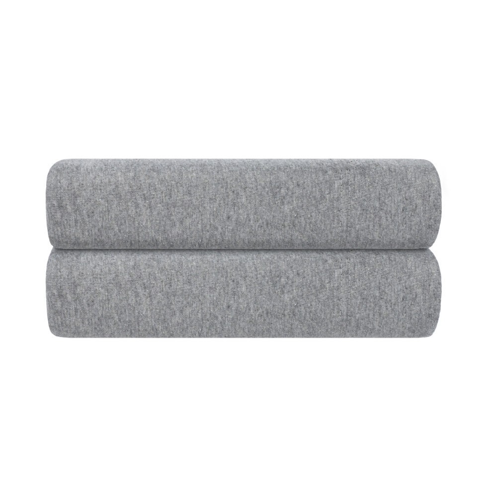 slide 2 of 2, Everyday Living Jersey Pillowcase Set - Heather Gray, 1 ct