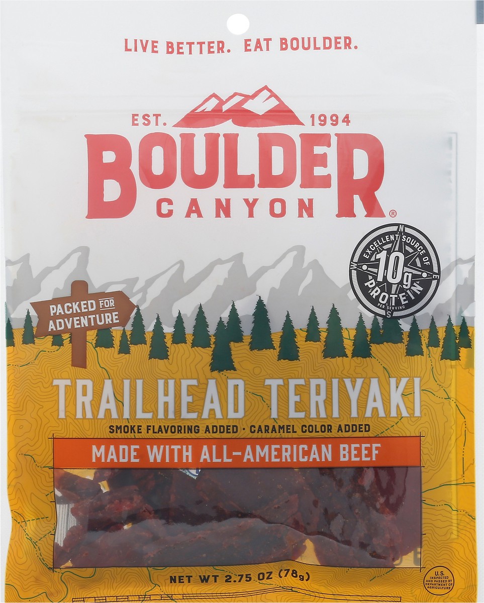 slide 2 of 12, Boulder Canyon Trailhead Teriyaki Beef Jerky 2.75 oz, 2.75 oz