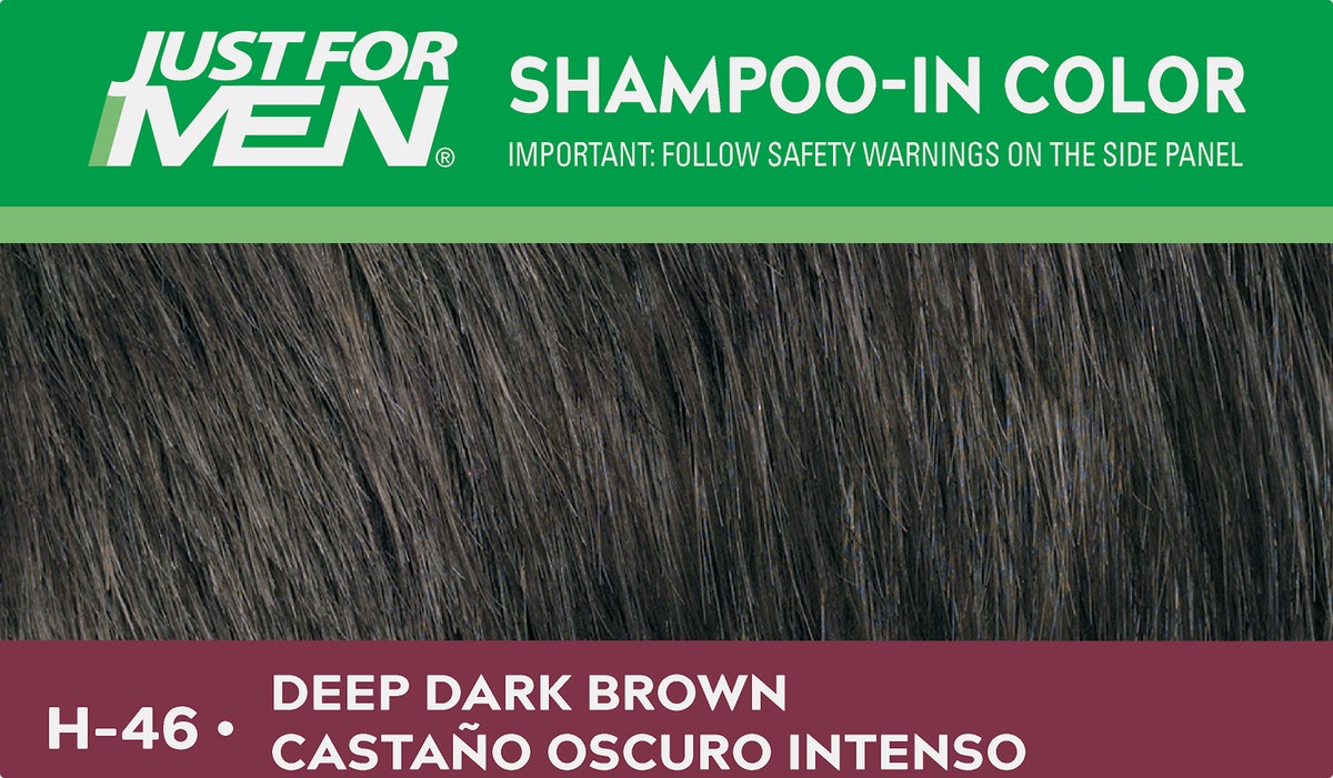 slide 4 of 10, Just for Men Deep Dark Brown H-46 Shampoo-In Color 1 ea, 1 ea