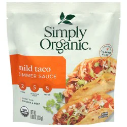 Simply Organic Mild Taco Simmer Sauce 8.0 oz