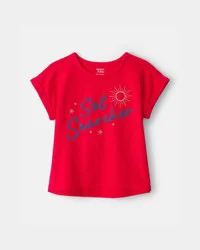 Carters Girls 'sol Searcher' Top - Red Red 8