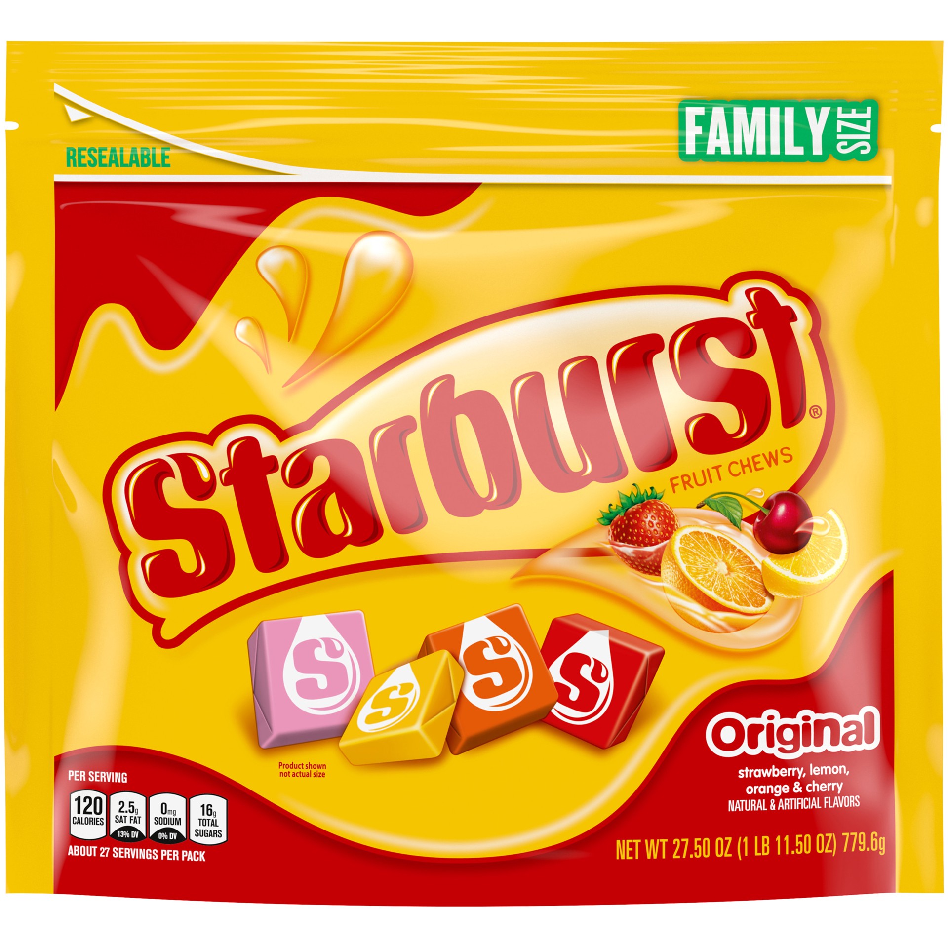slide 1 of 8, Starburst Original Family Size Chewy Candy - 27.5oz, 27.5 oz