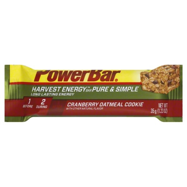 slide 1 of 1, Powerbar Pure & Simple Powerbar Harvest Energy Bar Pure & Simple Cranberry Oatmeal Cookie, 1.23 oz