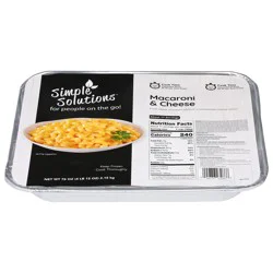 Simple Solutions Macaroni & Cheese 76 oz
