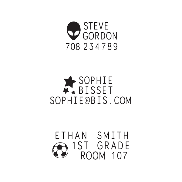 slide 2 of 5, Cosco Mine Textile And Possession Stamp, Black Ink, 1 ct