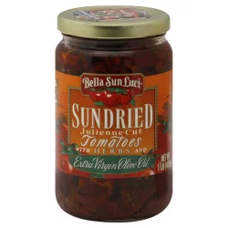 Bella Sun Luci Tomatoes, Sundried, With Herbs and Extra Virgin Olive Oil, Julienne Cut - 16 oz