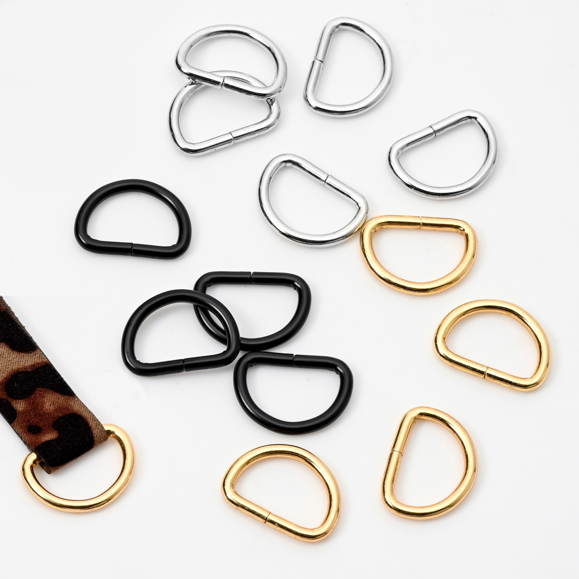 slide 2 of 3, 26mm Rhodium, Black & Gold, 15ct. By Bead Landing, 26mm