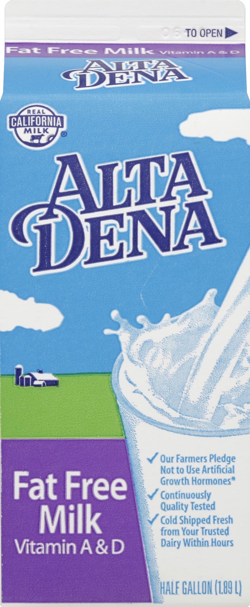 slide 2 of 6, Alta Dena Milk 0.5 gl, 1/2 gal