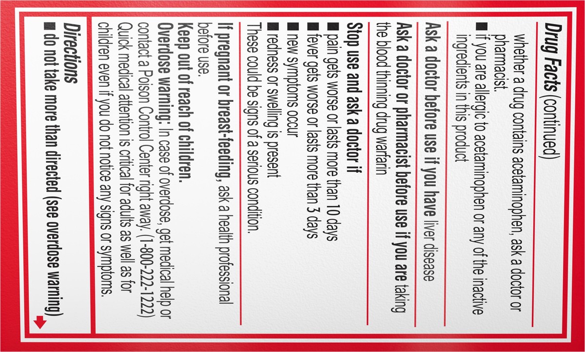 slide 3 of 7, Tylenol Extra Strength Pain Relief Coated Tablets for Adults, 500mg Acetaminophen Pain Reliever and Fever Reducer per Tablet for Minor Aches, Pains, and Headaches, 24 ct, 24 ct