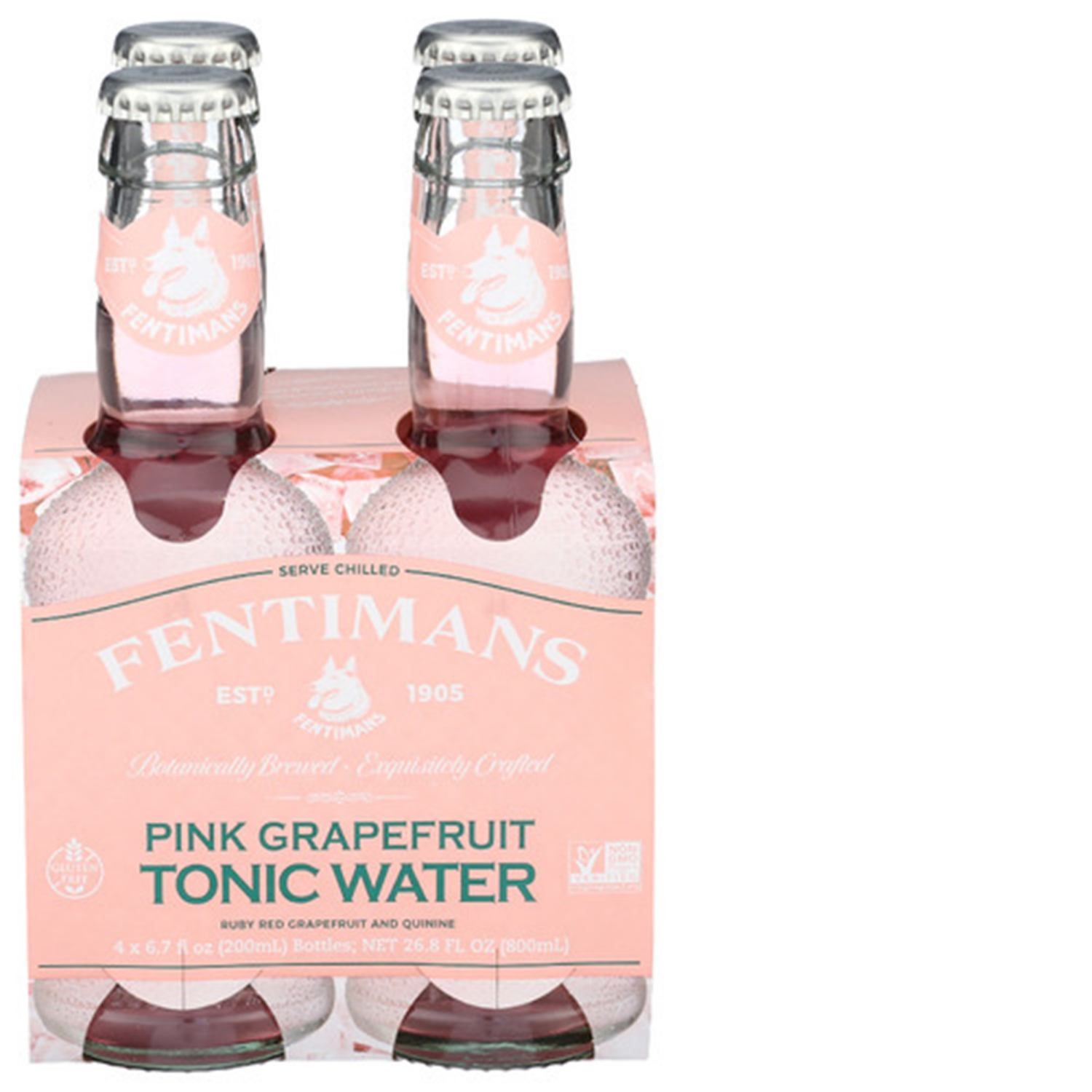 slide 1 of 1, Fentimans Fentimans Pink Grapfruit Tonic Water - 26.8 oz, 4 ct; 6.7 oz