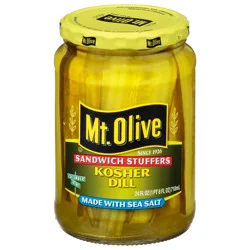 Mt. Olive Sandwich Stuffers Kosher Dill Pickles 24 fl oz