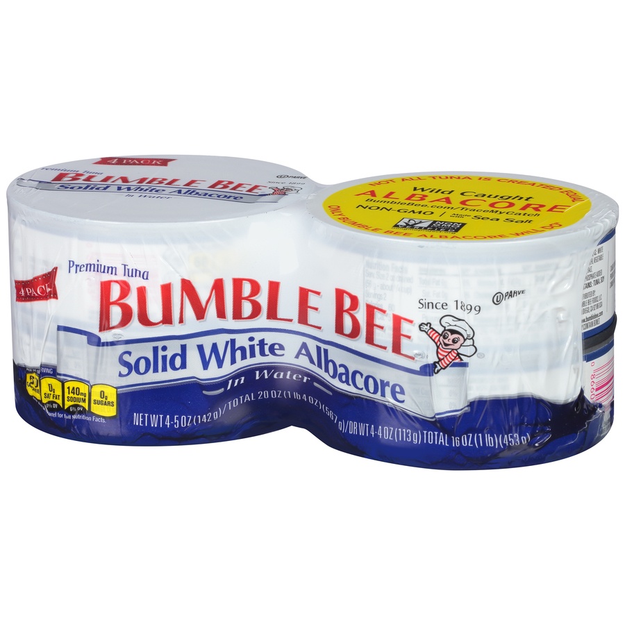 slide 3 of 8, Bumble Bee Solid White Albacore Tuna in Water, 20 oz