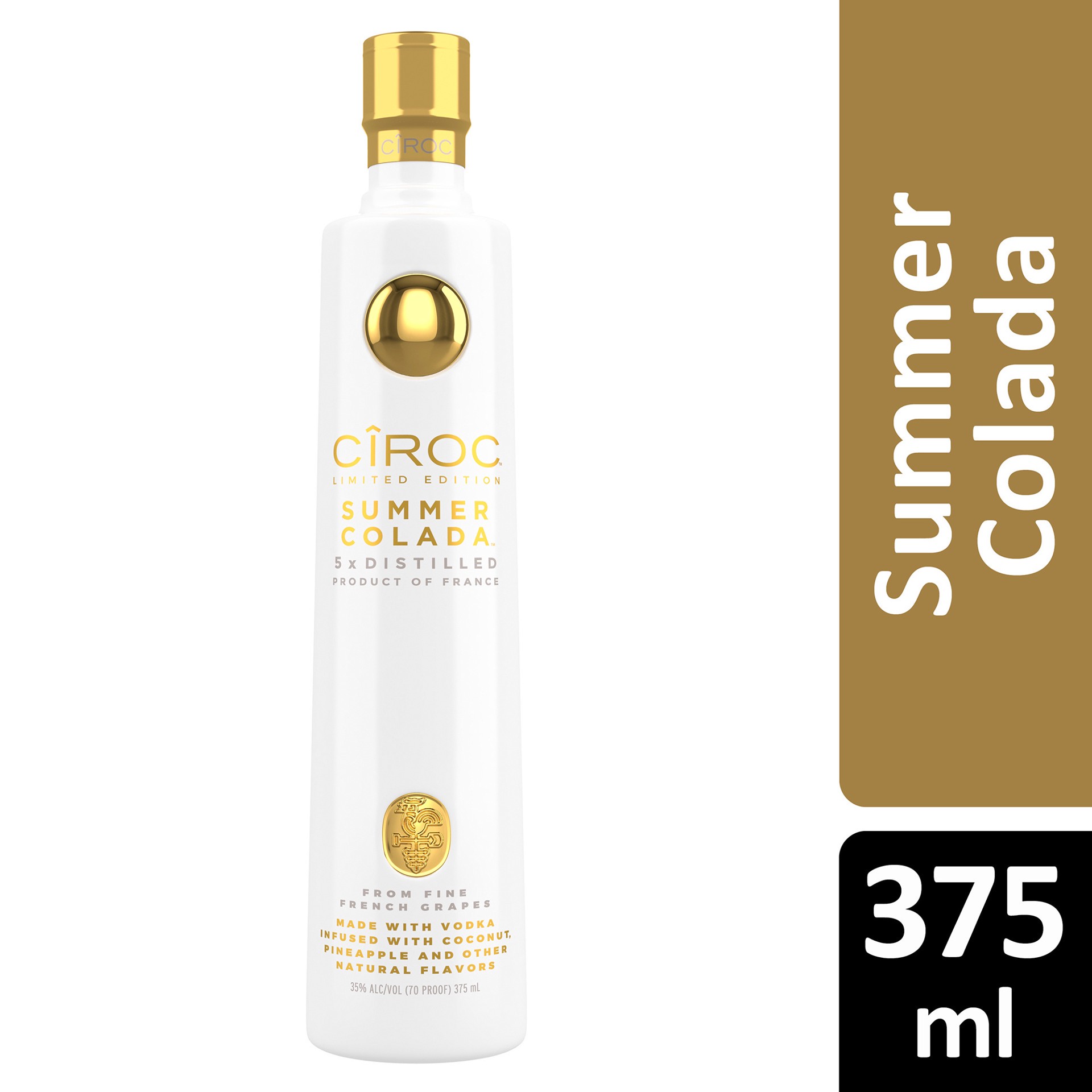 slide 4 of 4, Ciroc Summer Colada Vodka, 375 ml