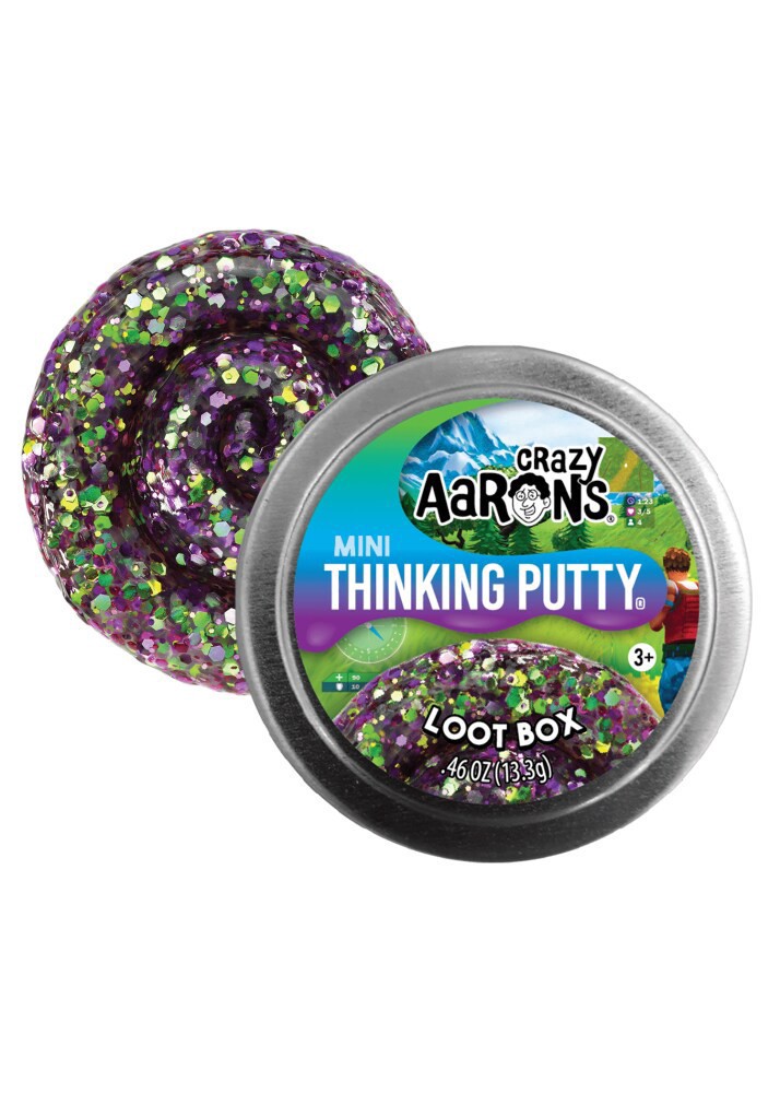 slide 3 of 3, Crazy Aaron's Loot Box Mini Thinking Putty, 0.46 oz