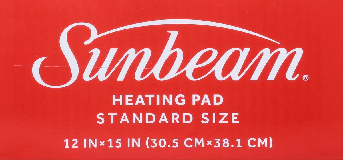 slide 6 of 15, Sunbeam Standard Size Heating Pad Standard Size 1 ea, 1 ct