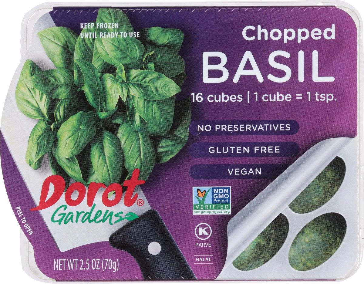 slide 7 of 9, Dorot Gardens Chopped Basil 16 ea, 16 ct