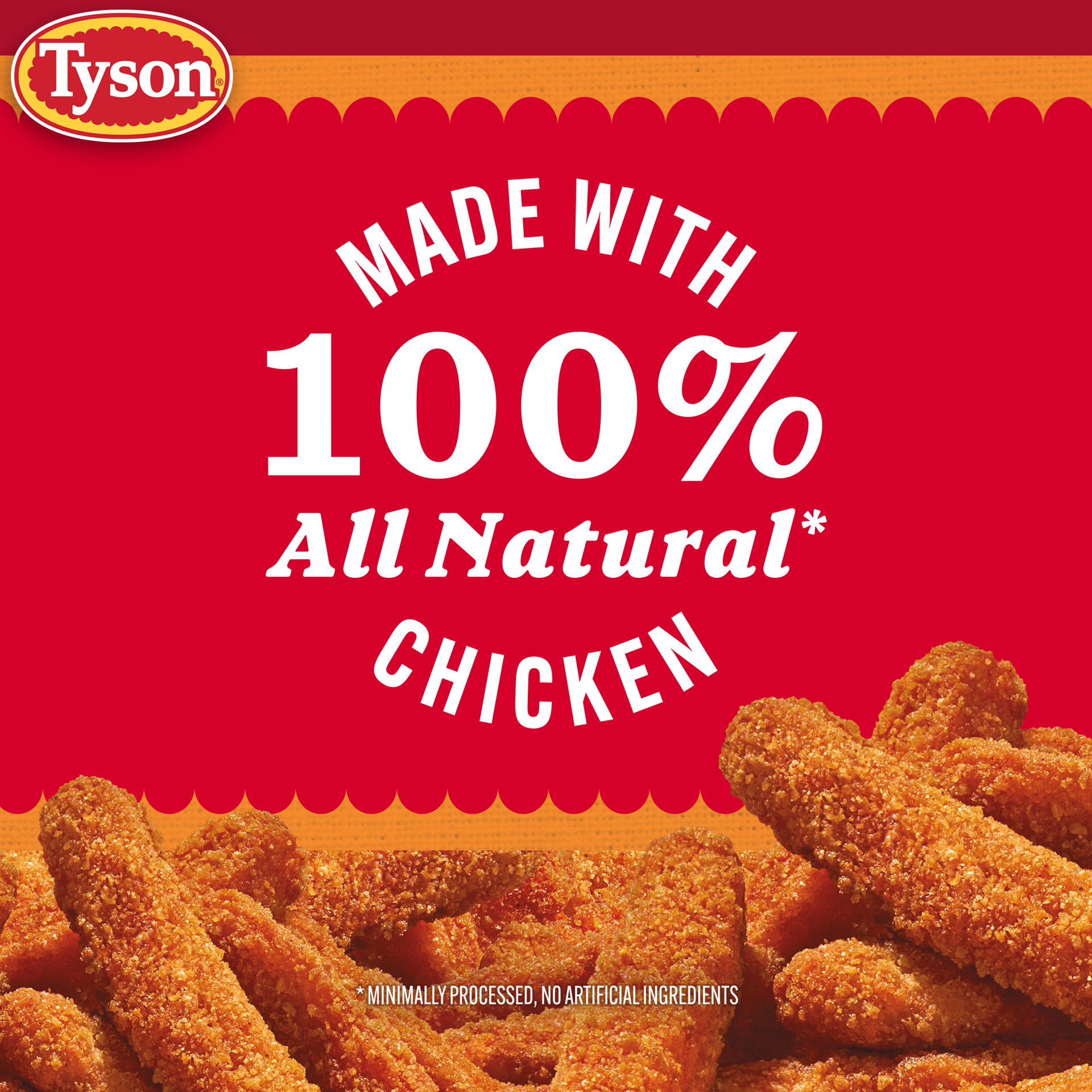 slide 7 of 10, Tyson Frozen Fired Up Chicken Fries, 26 oz, 26 oz