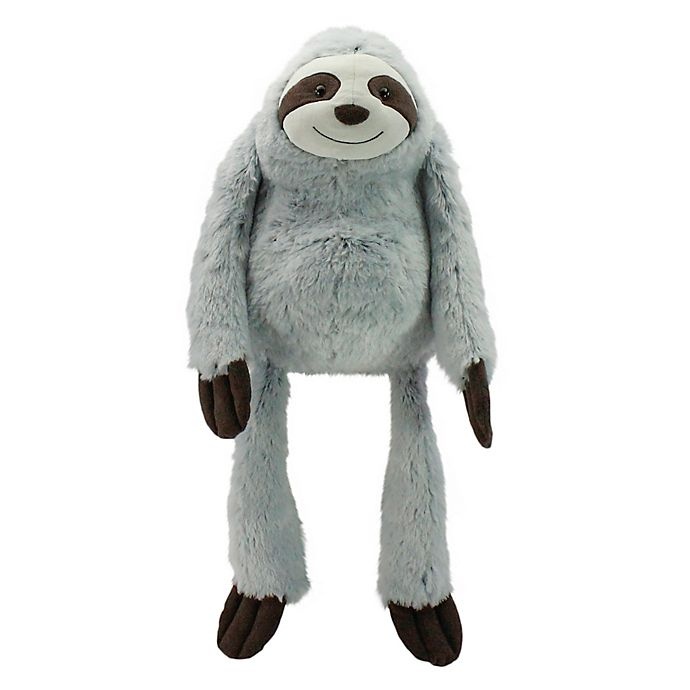 slide 3 of 3, Animal Adventure Jumbo Sloth Plush Toy, 29 in