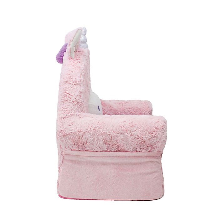 slide 2 of 6, Sweet Seats Soft Foam Unicorn Chair - Pink, 1 ct