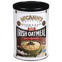 McCann''s Imported Original Quick & Easy Steel Cut Irish Oatmeal, Non-GMO Project Verified Oatmeal, Kosher, 24 oz