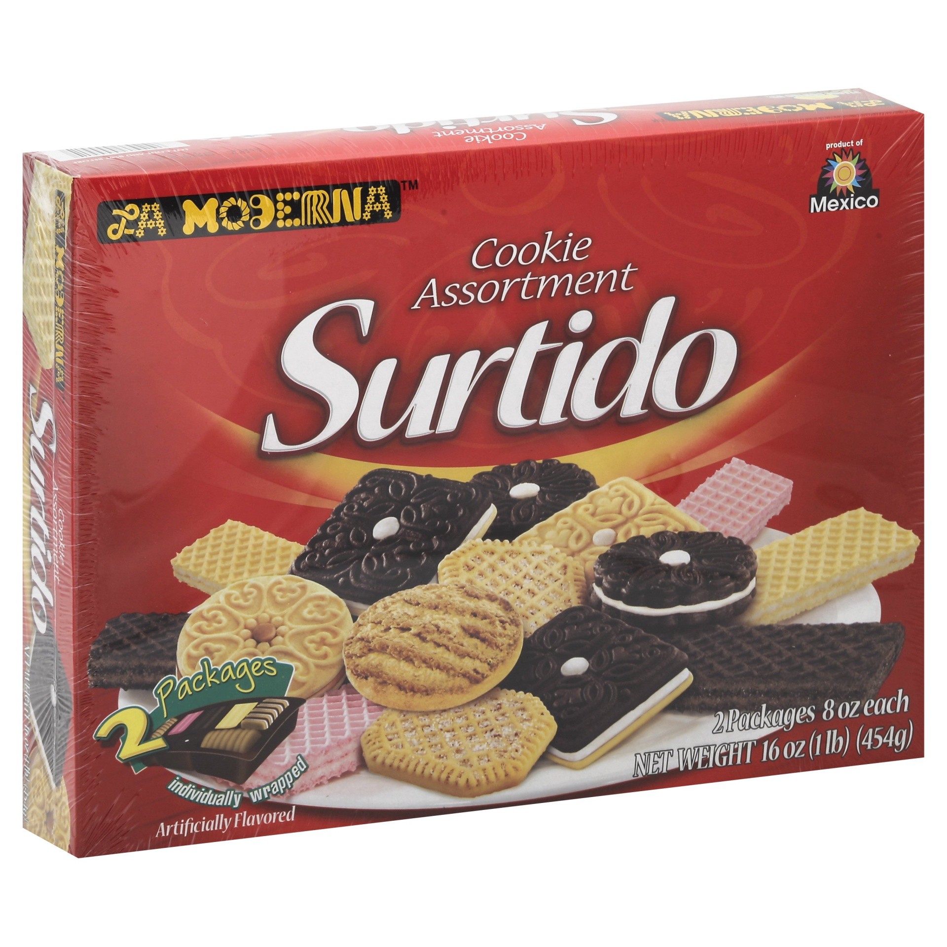 slide 1 of 1, La Moderna Assorted Cookies, 16 oz